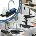 thumbnail image 6 of Faucet Drip Catcher Tray Mat, Silicone Sink Accessory with 5 Degree Slope & Auto-drain Design for Faster Drying & Easy Cleaning, Keep Countertops Dry for Kitchen and Bathroom Sink,Vsgery, 6 of 6