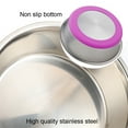 thumbnail image 3 of 2 Pack Stainless Steel Dog Bowls, Anti-Skid Metal Dog Bowls With Rubber Base, Food Water Basic Bowls Silicone Pet Bowl - 18Cm, 3 of 5