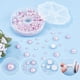 thumbnail image 2 of Perlas moradas planas, 690 piezas, perlas semiredondas, 6 tamaños, perlas moradas, perlas cabujón, 2 of 9