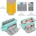 thumbnail image 3 of Big Capacity Pencil Case Large Storage Pencil Pouch Canvas Handheld Pen Bag, 3 of 7