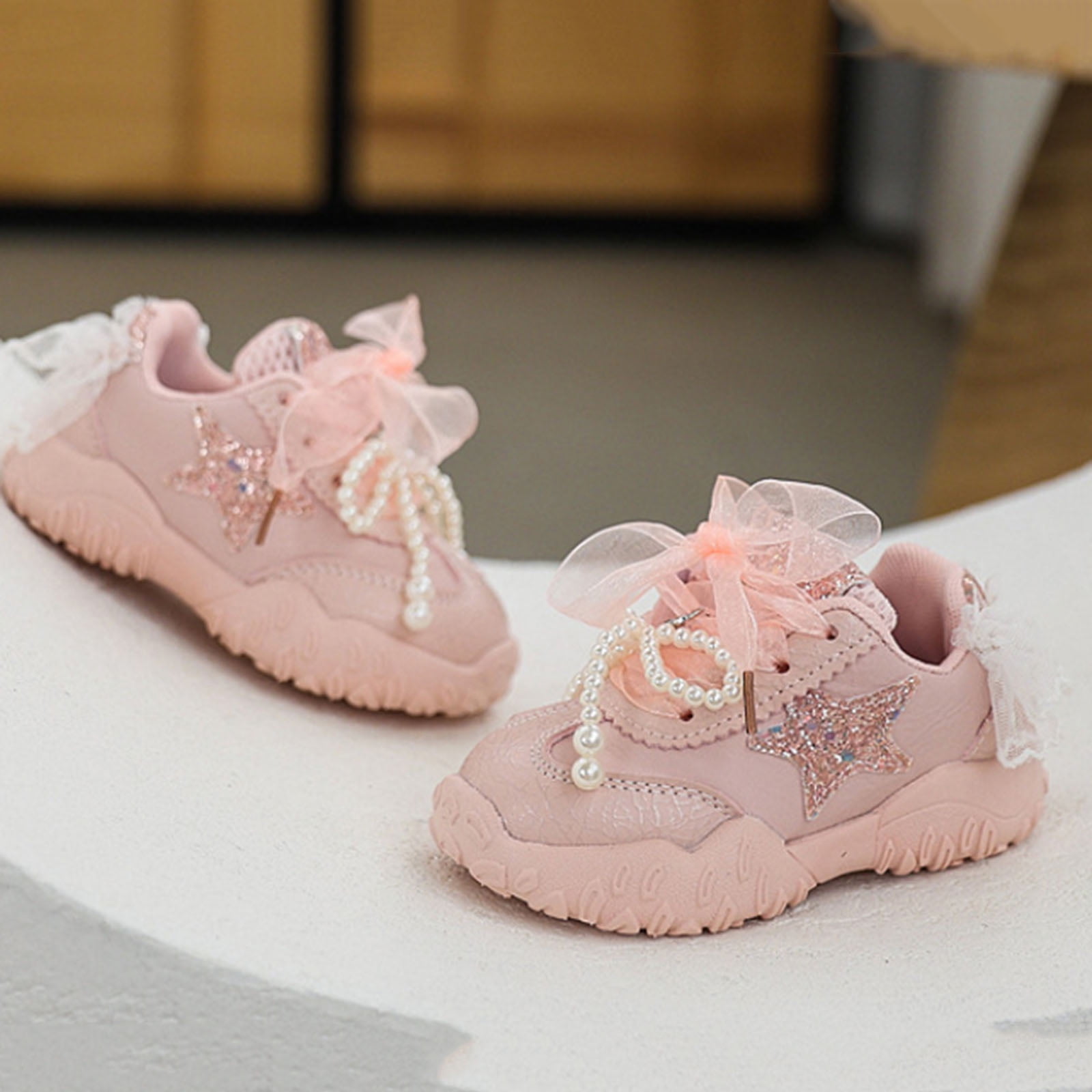 baby shoes No.111 ♡ Box入りピンク専用です(*´꒳`*) Kogui Kids Tennis Shoes Baby Shoes Girl Walking Slip On Sneakers