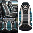 thumbnail image 3 of KUIFORTI Dog Paws Car Seat Cover 4 PCS ,Car Front Seats and Rear Bench Cove Universal Vehicle Seats Cushion Pad Mat Automotive Interior Protection Accessories, 3 of 7