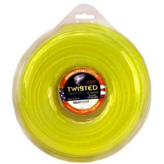 Maxpower Precision 338814 Max Power Precision Trimmer Line, Yellow - 0.095 x 230 ft.