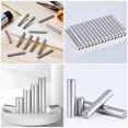 thumbnail image 3 of OULII 10pcs Stainless Steel Shelf Support Pegs Silver Dowel Pin Sleek Design Bookcases, 3 of 7