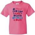 thumbnail image 3 of Inktastic Military Uncle Proud Nephew Freedom Youth T-Shirt, 3 of 5