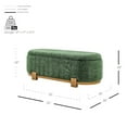 thumbnail image 2 of NPD Furniture Ayleen Chenille Storage Bench in Seneca Green, 2 of 11