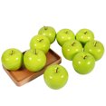 thumbnail image 3 of ZOUSSIQI 10pcs Artificial Green Apples Fruit Simulation Lifelike Kitchen Display Home Food Decorative JU316-93130, 3 of 13