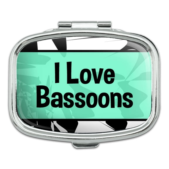 I Love Heart Places Things - Bassoons - Rectangle Pill Box