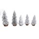thumbnail image 4 of Árbol de Navidad artificial flocado, cedro flocado en miniatura decorativo para escritorio, 4 of 14