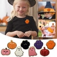 thumbnail image 1 of Fiudx Parche Bordado de Calabaza de Halloween, Diseño de Fantasma, Calavera y Árbol, Accesorios Diy para Ropa, Bolsos, Sombreros, Decoración Festiva, Fácil Aplicación con Plancha, 1 Juego de Parches, 1 of 7