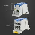 thumbnail image 4 of DYNWAVECA Terminal Case Connector Universal Junction Box for Power Distribution Cabinets with Transparent Cover - 6 output 160A, 4 of 6