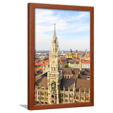 The Aerial View of Munich City Center Framed Print Wall Art By Gary718