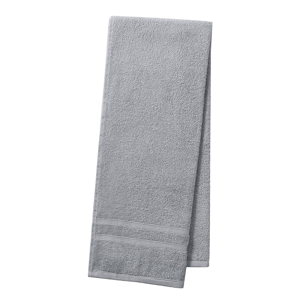 Clorox Bleach Friendly 2 Piece Bath Towel Set, 30 x 52, Light Grey