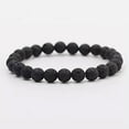 thumbnail image 7 of EOEMY 4/6/8mm Black Lava Rock Stone Yoga Mala Beaded Charm Wrist Men Women Bracelets-6mm-Lava Stone, 7 of 7