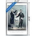 thumbnail image 3 of George Washington and Abraham Lincoln Shaking Hands Wall Poster, 22.375" x 34" Framed, 3 of 4