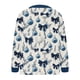 thumbnail image 5 of Cárdigan informal de punto con estampado navideño para mujer, chaqueta con botones y abrigo para mujer, 5 of 5