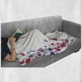 thumbnail image 6 of Butterfly Soft Flannel Fleece Throw Blanket, Floral Art with Butterfly Magic of Believing Hope Exotic Healing Power, Cozy Plush for Indoor and Outdoor Use, 50" x 60", Pink Purple White, by Ambesonne, 6 of 6