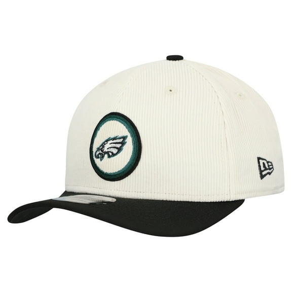 Men's New Era  Stone Philadelphia Eagles  Loyal Corduroy 9SEVENTY Adjustable Hat