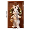 thumbnail image 3 of SIfdSeng Rideau de Porte Lapin de Pâques Suspendu pour la Maison Intérieur Extérieur Fête Festive, 3 of 6