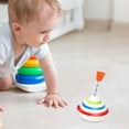 thumbnail image 3 of Joernso LED Light-Up Spinning Top with Music Battery Operated Educational Kids Manual Push Flashing Spinning Top Gyroscope Toy Toddlers Boys Girls Gift Party Favors, 3 of 7