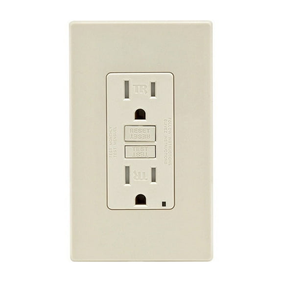 Leviton Smartlockpro Gfci Outlet 15A 125V Light Almond Nema 5-15R