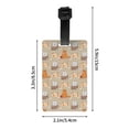 thumbnail image 4 of Luggage Tags for Suitcases, Funny Cartoon Carton Cat Leather Bag Luggage Tags ID Label Tags Privacy Protection Travel Bag Labels, 4 of 6