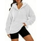 thumbnail image 4 of Tops de trabajo para Mujeres,Sudadera informal con capucha para mujer, blusa con cuello abotonado, top holgado de poliéster, abrigo cálido de manga larga para el hogar, sopatenor, 4 of 8