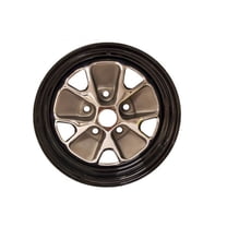 Scott Drake C6ZZ-1007-AR 66 Styled Steel Wheel 14x5 3 in. bs Black Rim