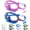 Deep Blue Red & Purple Rose Red, variant on Vvinca Swim Goggles with Nose Cover, 2 Pack Wide View Diving Mask Anti-Fog UV No Leak Toddlers Swimming Goggles for Kids 3-14