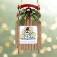 thumbnail image 4 of CafePress - Merry German Snowman - Sled Ornament, 4 of 4