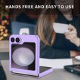thumbnail image 6 of Designed for Samsung Galaxy Z Flip 7 Case, Support Wireless Charging Hard PC Slim Shockproof Drop Protective Skin Friendly Thin Fit Phone Case for Samsung Galaxy Z Flip 7, Purple, 6 of 6