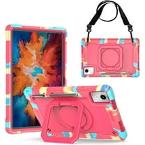elitegadget Case for Lenovo Tab M11 11 inch Tablet (TB-330FU / TB-331FC) 2024 Released - Heavy Duty Impact Resistant Case Cover with Rotating Ring Stand (Candy/Pink)