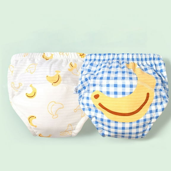 Spazoro Baby Boys Mesh Diaper Pants, 2 PC Breathable Cute Print Cotton Underwear for Girls Boys Light Blue Size 7 Months