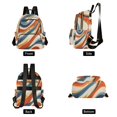 thumbnail image 4 of FORMRS Mini Backpack Purse for Women Travel Daypack Casual Shoulder Bag, Beige Abstract Wavy, 4 of 7