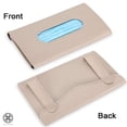 thumbnail image 3 of Luxtrada Beige Sun Visor Car Facial Tissue Box Faux Leather Paper Holder Case Cover, 3 of 8