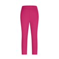 thumbnail image 5 of Olyvenn Womens Cropped Yoga Capris Crop Leggings Pants Office Work Going Out Party Leggings Slim Fit Fashion Casual Cropped Pant Hot Pink L, 5 of 6