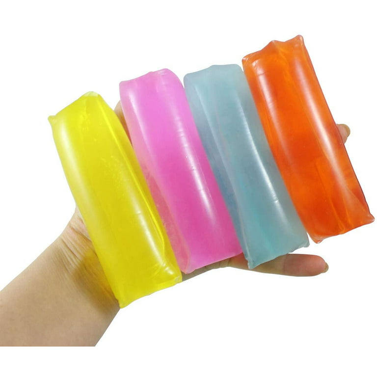 Persuasion Parcel Envision Set of 4 Neon Water Filled Tube Snake Stress Toy - Squishy Wiggler Sensory  Fidget Ball - Trick Snake - Glows in Blacklight - Walmart.com
