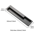 thumbnail image 3 of Cupboard Square Zinc Alloy Universal Pull Furniture Closet Recessed Handle6417242419769, 3 of 3