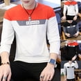 thumbnail image 5 of Mens Long Sleeve Round Neck Gym Muscle Fitness Bodybuilding Blouse Tee Tops, 5 of 11
