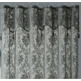 thumbnail image 2 of WARM HOME DESIGNS Grey Lace Shower Curtain 36 W x 72 L Inches with Attached Valance & Tassels. LA Grey 36, 2 of 5