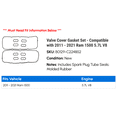 thumbnail image 2 of Valve Cover Gasket Set - Compatible with 2011 - 2021 Ram 1500 5.7L V8 2012 2013 2014 2015 2016 2017 2018 2019 2020, 2 of 2