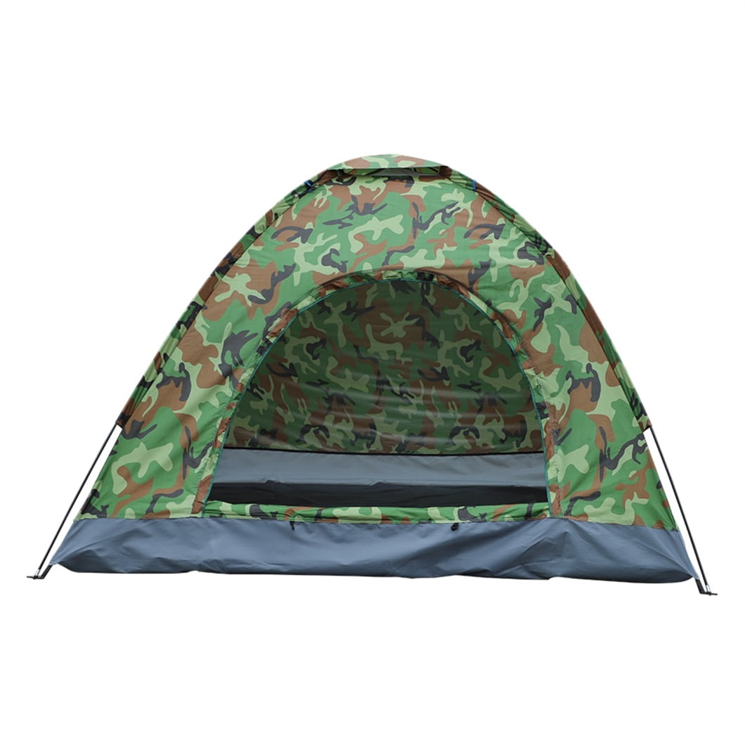 3-4 Person Waterproof Tent with Instant Setup and Ventilation, Lightweight Small Camping Tent with Carrying Bag, for Hiking, Camouflage