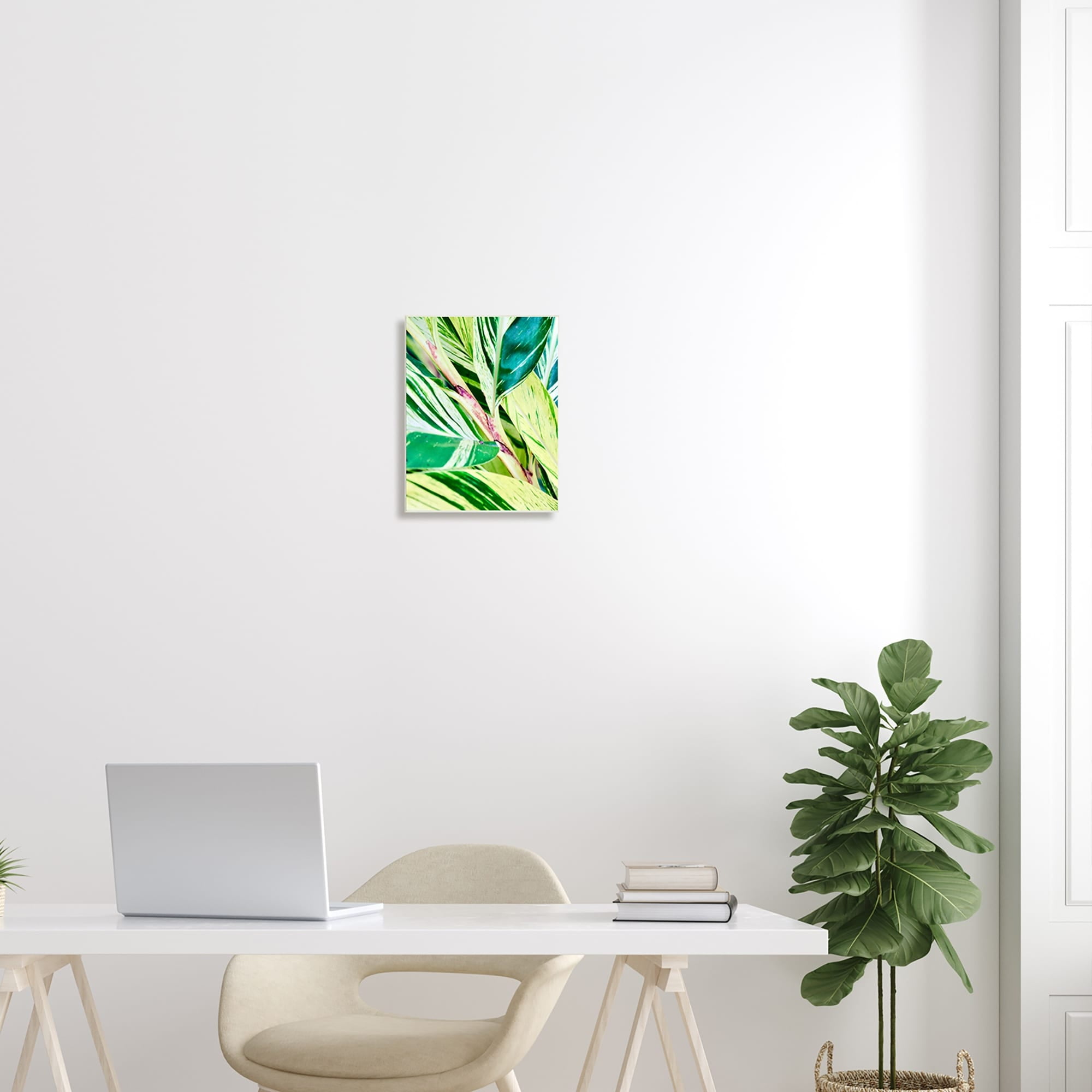 Stupell Industries Tropical House Plant Leaves Close Up Photography Photograph Unframed Art Print Wall Art, Design by Gail Peck