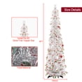 thumbnail image 5 of 5FT PVC Christmas Tree Ornaments Silver Tops Green Christmas Socks Living Room Courtyard Christmas Party Scene Decoration, 5 of 11