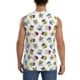 thumbnail image 4 of Bixox Men's French Bulldog With Coffee Cup Printed Shirt Sleeveless Fitness Tank Top-Medium, 4 of 7