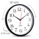 thumbnail image 3 of Reloj de pared HIPPIH de 10 pulgadas, silencioso, negro, paquete de 2, 3 of 7