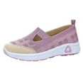 thumbnail image 2 of Hoshose New Women Breathable Wesh Flat Shoes Lightweight Soft Slip-On Mom Shoes, 2 of 9