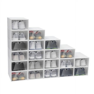 Stackable Folding Shoe Box Free installation Shoe Storage - Temu