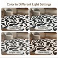thumbnail image 7 of ODIKA 8'x10' Washable Area Rug Black White Abstract Sun and Waves Design Contemporary Artistic with Shapes for Living Room, Under Sectional, Family , Durable, Non-Slip, 7 of 7