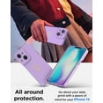 thumbnail image 6 of iPhone 14 Case for Women with Full Camera Lens Protection, Silicone Heart Girly Cute Side Soft Slim Shockproof Protective Cover for iPhone 14 6.1 inch, 6 of 7